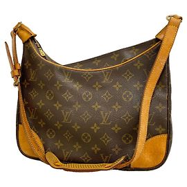 Bolsa de Ombro Louis Vuitton Monogram Boulogne 30 Marrom
