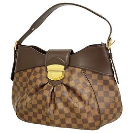 Louis Vuitton Damier Sistina MM Shoulder Bag Damier ebene