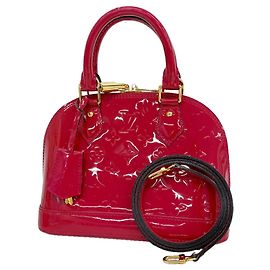 Borsa Louis Vuitton Alma BB Vernis Rosa