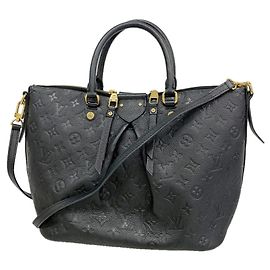 Sac à main Louis Vuitton Monogram Empreinte Mazarine MM Noir