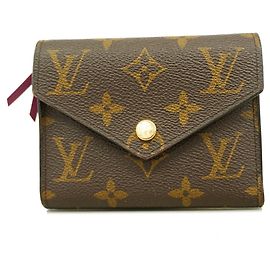 Louis Vuitton Tri-fold Geldbörse Fuchsia Fuschia