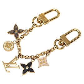 Porte-clés chaîne Louis Vuitton Spring Street Doré