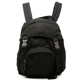 Prada Black Tessuto Montagna Rucksack Schwarz