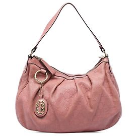 Gucci Pink Guccissima Sukey Shoulder Bag Pink