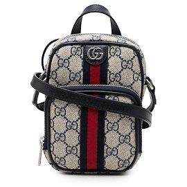 Sac à main Gucci Mini GG Supreme Web Ophidia Beige Beige