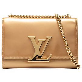 Louis Vuitton Gold Vernis Louise Sliding Chain MM D'oro