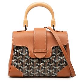 Goyard Brown Mini Goyardine Saigon Souple Marrone