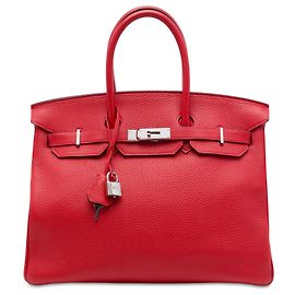 Hermès Red Togo Birkin Retourne 35 Red