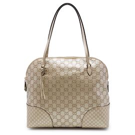 Gucci Gold Medium Guccissima Bree Dome Tote Tasche Golden
