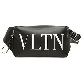 Borsa cintura Valentino VLTN Rockstud in pelle nera Nero