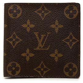 Louis Vuitton Brown Monogram Marco Bifold Wallet Brown