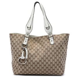 Gucci Beige GG Canvas Icon Bit Tote Andere