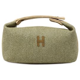 Hermès Green Small Wool Bride A Brac H Natte Case Vert