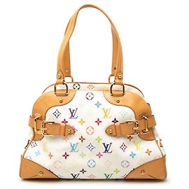 Louis Vuitton White Monogram Multicolore Claudia Bianco