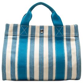 Hermès Blue Toile Cannes PM Blue