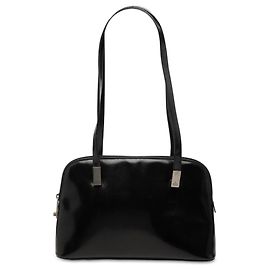 Borsa a spalla Gucci in vernice nera Nero