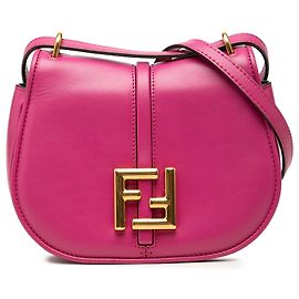 Fendi Pink Mini Leather C mon Crossbody Pink Other
