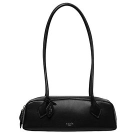 Bolso de hombro Le Teckel ALAÏA de piel de cabra negra Medium Negro