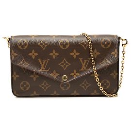 Louis Vuitton Brown Monogram Pochette Felicie Marron