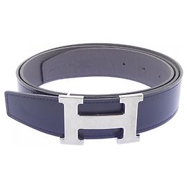 Hermès Ceinture réversible Hermes H 32mm Marron Noir