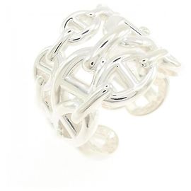 Anello Hermès Chaine d'Ancre Enchainée Argento