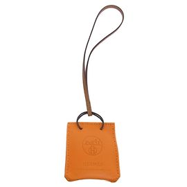 Hermès Sac Orange Accessory Bag Charm Rosso Arancione