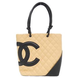 Borsa Chanel Cambon Line 25167 Nero Beige