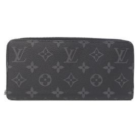 Portafoglio Zippy Louis Vuitton Monogram Eclipse Nero