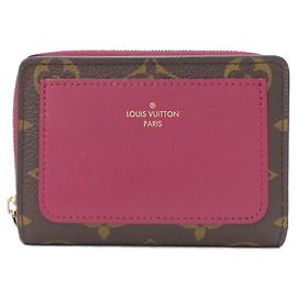 Louis Vuitton Monogram Portefeuille Lou M82377 Wallet Brown Fuschia