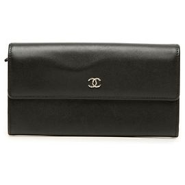 Carteira Longa Chanel Coco Mark Preto