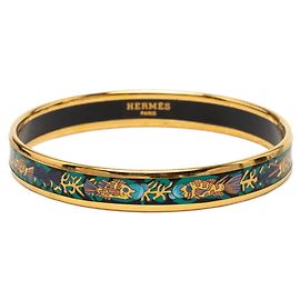 Hermès Bracelete Hermes Enamel PM Cloisonné Dourado