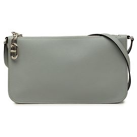 Hermès Pochette Hermes Zip Ango To Go Chaine d'Ancre Marron