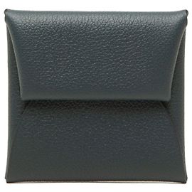 Hermès Hermes Calvi Coin Case Navy blue