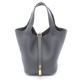 Hermès Borsa Hermes Picotin Lock PM Marrone