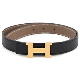 Hermès Hermes Constance H Belt Black