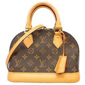 Borsa Louis Vuitton Alma BB Monogram Marrone