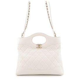 Mini mala Chanel Matelassé Branco