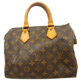 Borsa Louis Vuitton Monogram Speedy 25 Marrone