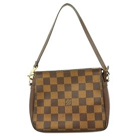 Louis Vuitton Damier Trousse Makeup Bag/Pouch N51982 Ebene Damier ebene