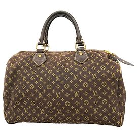 Bolso Louis Vuitton Monogram Mini Lin Speedy 30 Damier ebene