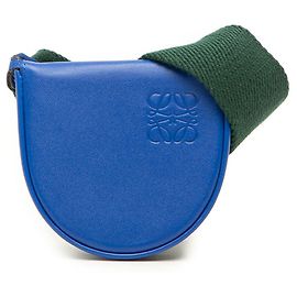 Sac à épaule Loewe Anagram Heel Pouch Bleu Vert