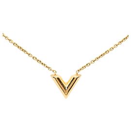 Colar Louis Vuitton Essential V Dourado