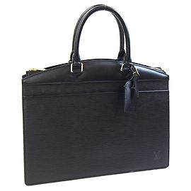 Sac à main Louis Vuitton Epi Riviera Noir