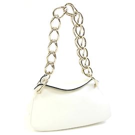 Sac à main Chloé Juana en cuir eggshell Blanc cassé