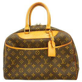 Borsa Louis Vuitton Monogram Deauville Marrone