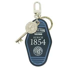 Portachiavi Charm Monogram LV Cruise M02700 Louis Vuitton Argento Blu