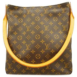 Bolsa de Ombro Louis Vuitton Monogram Looping GM Marrom