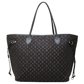 Bolso Tote Louis Vuitton Monogram Idylle Neverfull MM Gris antracita