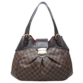 Sac à main Louis Vuitton Damier Sistina GM Marron