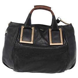 Chloé Ethel Borsa in pelle nera Nero